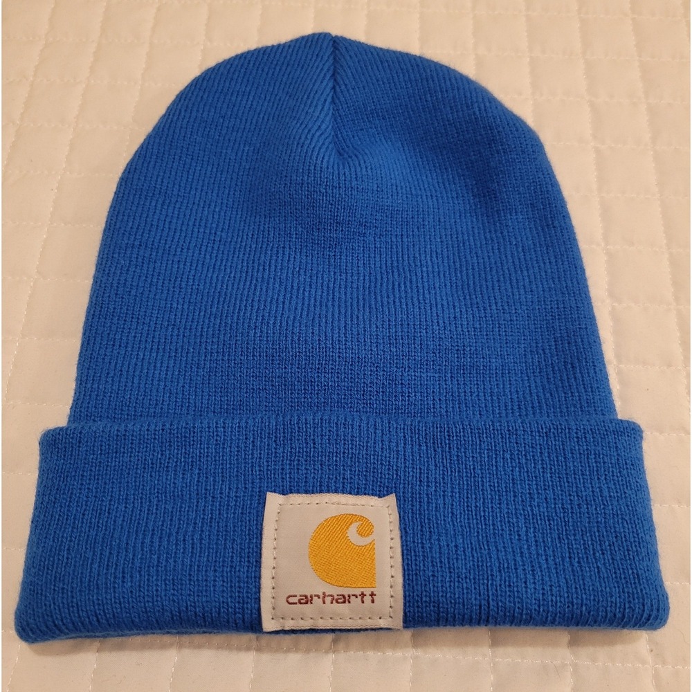 Carhartt Royal Blue Knit Cuffed Beanie Watch Hat Utility Workwear Fishermancore